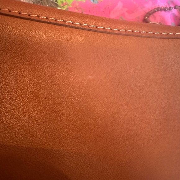 VINTAGE Coach Tan Leather Clutch 90’s - Picture 4 of 5
